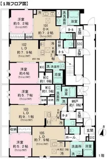 ユアメゾン立教通り【1階】の間取り