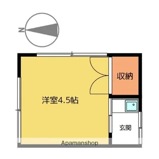 樟川荘【201号室】の間取り
