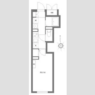 エルファーロ三軒茶屋Ⅱ【1階】の間取り