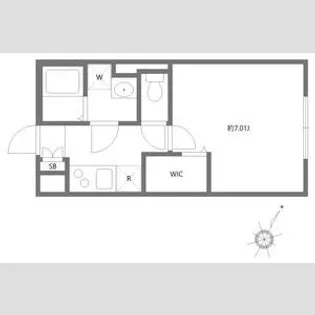 エルファーロ笹塚Ⅱ【4階】の間取り