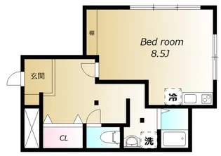 三幸ビル【4階】の間取り