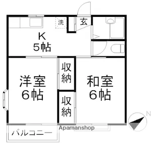 アーバンハイツ【2階】の間取り