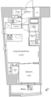 ザ・パークハビオ市ヶ谷ウエスト【2階】の間取り