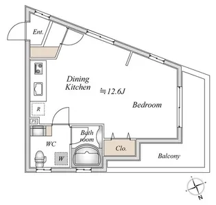 ドゥーエ阿佐ヶ谷【3階】の間取り