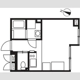 エクサム初台【1階】の間取り