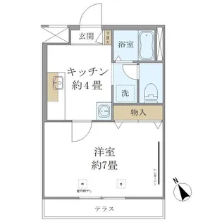 ヴィルクレールI【1階】の間取り