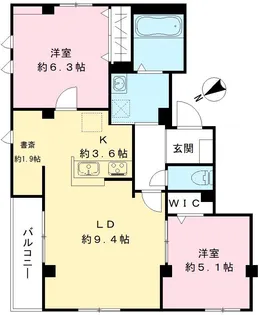 HABITAT KAMADA【402号室号室】の間取り