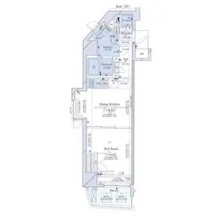 コンシェリア西新宿【8階】の間取り