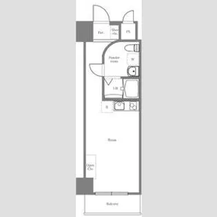 ライオンズマンション市谷薬王寺【8階】の間取り