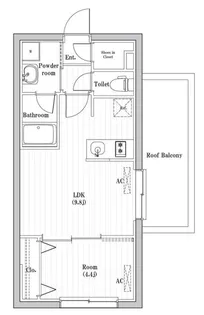 コンポジット渋谷本町【5階】の間取り