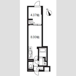 エルファーロ駒沢大学【1階】の間取り