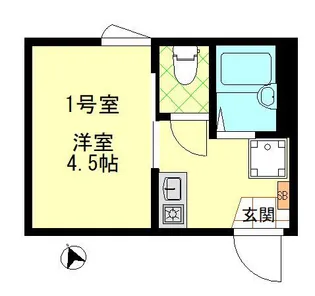 東京都中野区中央5丁目【アパート】の間取り