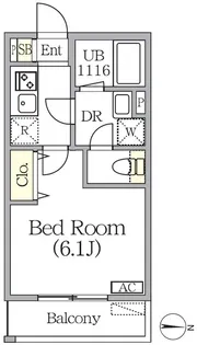 エルタスコート桜台【1階】の間取り