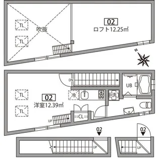 グランエッグス池尻大橋【2階】の間取り