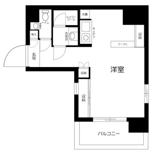 東京都新宿区新宿1丁目【マンション】の間取り