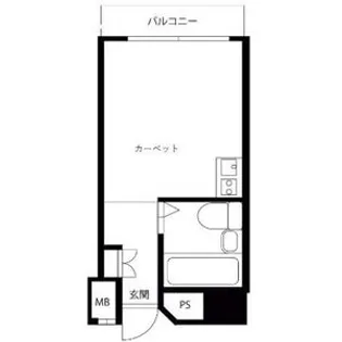 トップ・ルーム新宿公園第2【10階】の間取り