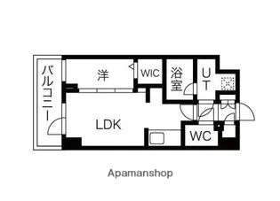 シーズンフラッツ高田馬場リバーサイドサウス【3階】の間取り