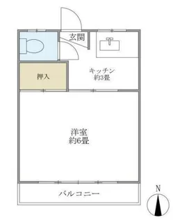 青晴荘【1階】の間取り