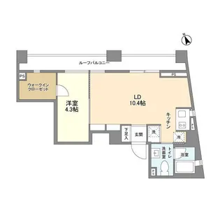 フルハウス代々木【6階】の間取り