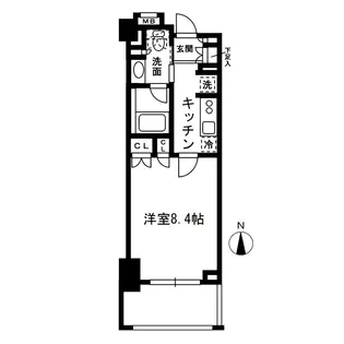レジディア中落合B棟【4階】の間取り