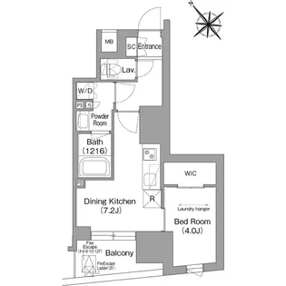 コンフォリア・リヴ東池袋【2階】の間取り