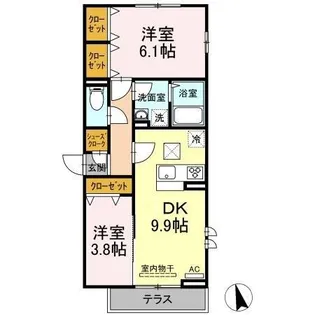 セジュール西台5【2階】の間取り