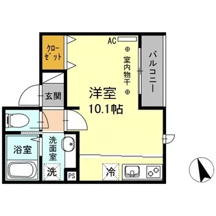 ルミエール西新宿【2階】の間取り