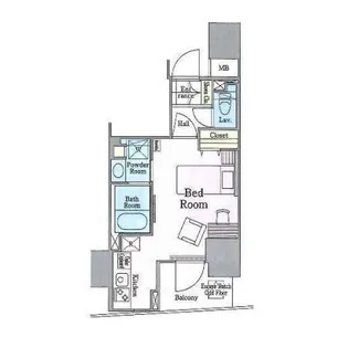 ロイジェントパークス四ツ谷【3階】の間取り