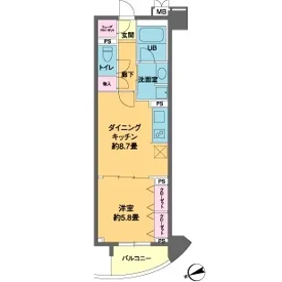 カスタリア池袋【0405号室】の間取り