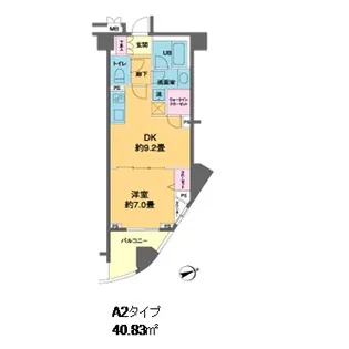 カスタリア池袋【0902号室】の間取り