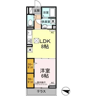 エクセリア上鷺宮Ⅱ【1階】の間取り