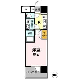DーROOM早稲田【1階】の間取り