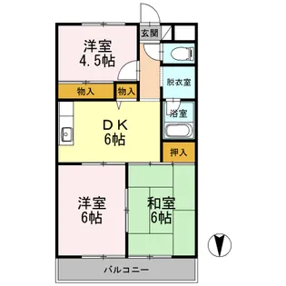 長瀬第三マンション【3階】の間取り