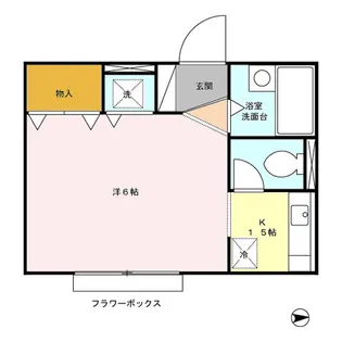 フローレンス平和台【1階】の間取り