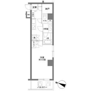 カスタリア大塚Ⅱ【7階】の間取り