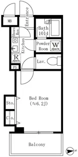 コアロート西早稲田【3階】の間取り