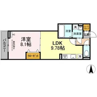 アヴァンス中村南【3階】の間取り