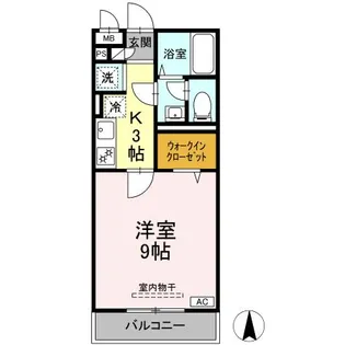 カレント上板橋【1階】の間取り