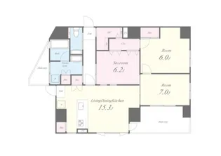 クレイラ西早稲田【10階】の間取り