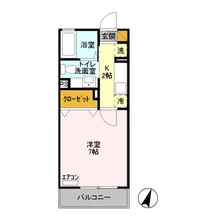 ジリアーティ【2階】の間取り