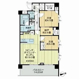 ザ・ライオンズ杉並善福寺川緑地【3階】の間取り