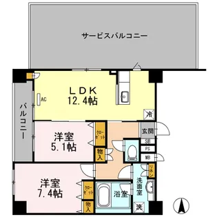 ボンソワール【3階】の間取り