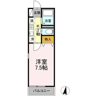 ウィズ中村橋 ⅠⅡ【2階】の間取り