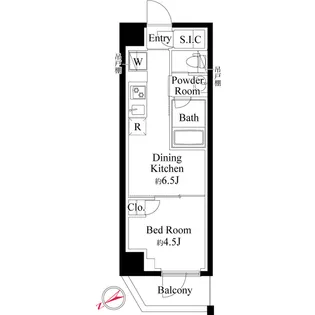 ハーモニーレジデンス新宿【3階】の間取り