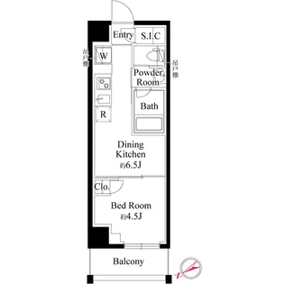 ハーモニーレジデンス新宿【5階】の間取り