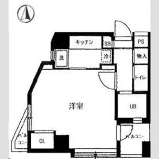 スカイコート高田馬場第2【6階】の間取り