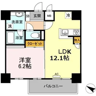 ハイムローゼⅦ【3階】の間取り