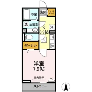 メゾンドアヴァンセ【1階】の間取り