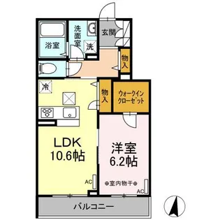 フロンティア南大泉【1階】の間取り