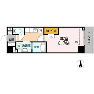 グランディーノ早稲田【3階】の間取り